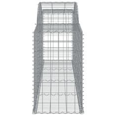 Petromila Klenuté gabionové koše 15ks 300x50x80/100 cm pozinkované železo