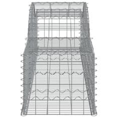 Petromila Klenuté gabionové koše 3 ks 300x50x40/60 cm pozinkované železo