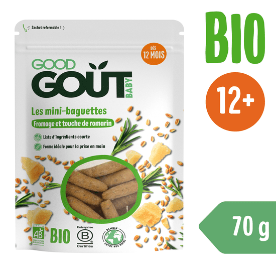 Good Gout BIO Mini bagetky s rozmarýnem a sýrem 70 g