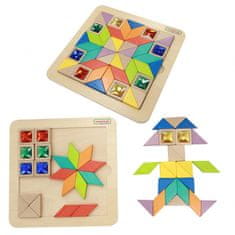 Masterkidz Masterkidz Skládačka Mozaika Učení Barev A Tvarů Tangram Montessori