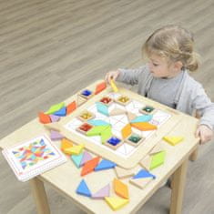 Masterkidz Masterkidz Skládačka Mozaika Učení Barev A Tvarů Tangram Montessori