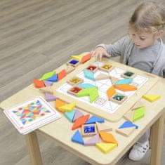 Masterkidz Masterkidz Skládačka Mozaika Učení Barev A Tvarů Tangram Montessori