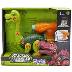 WOOPIE Woopie Dinosaurus Na Kroucení Konstrukční Sada + Vrtačka 31 El.