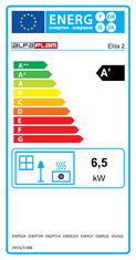 Alfa Plam krbová kamna ELITA II ECO, 6,5 kW, červená - zánovní