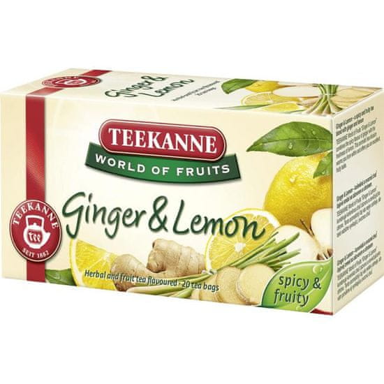 TEEKANNE Čaj ovocný Ginger & Lemon HB 20 x 1,75 g