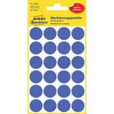 Avery Zweckform Etikety kulaté 18mm Avery odnímatelné modré