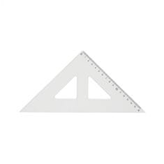 Centropen Trojúhelník s kolmicí transparentní
