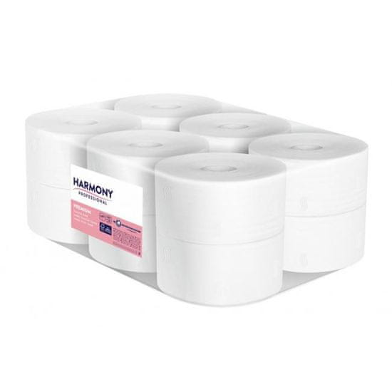 Harmony Toaletní papír 2-vrstvý Premium Mini Jumbo 19 cm, návin 117,5 m (1 ks)