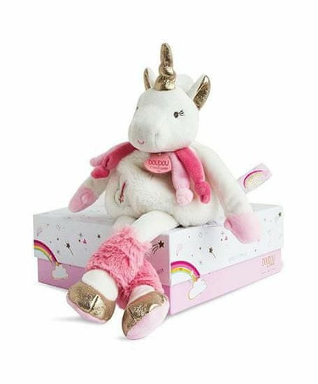 Kraftika Doudou plyšový jednorožec 22 cm