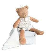 Kraftika Doudou dárková sada - plyšová hračka medvídek s dečkou 28 cm
