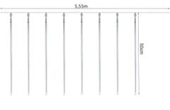 Iso Trade 19931 Lampy meteory 36LED 50cm studená bílá 16272