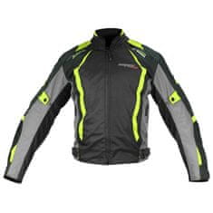 Cappa Racing Bunda moto AREZZO textilní černá/zelená 3XL