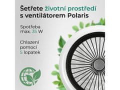 Noaton 11045B Polaris, černá, stropní ventilátor se světlem