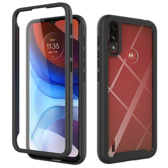 Techsuit Pouzdro Motorola Moto E7 Power / Moto E7i Power Techsuit - Defense360 Pro + ochrana obrazovky, černé