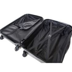 Kufr na kolečkách ABS16, střední, černý