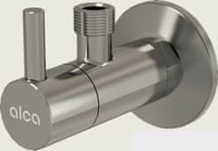 Alca Plast ALCA ARV001-N-P "Ventil rohový s filtrem 1/2""×3/8"", NICKEL-lesk" - Alcadrain