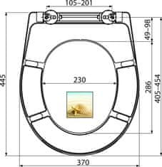 Alca Plast ALCA A604 SHELL WC sedátko univerzální SOFTCLOSE, Duroplast - Alcadrain