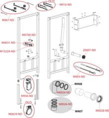 Alca Plast ALCA A114/1120 Montážní rám pro závěsné WC - Alcadrain