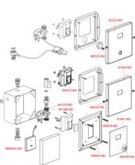 Alca Plast ALCA ASP4 Automatický splachovač pisoáru, chrom, 12 V (napájení ze sítě) - Alcadrain