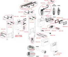 Alca Plast ALCA AM101/1120W Sádromodul - Předstěnový instalační systém pro suchou instalaci - Alcadrain