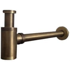 Mexen Kulatý mosazný sifon, starožitný bronz 79950-30 - MEXEN