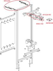 Alca Plast ALCA A108/1300 Montážní rám pro výlevku a baterii - Alcadrain