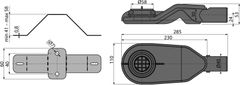 Alca Plast ALCA APZ-S6 Extra-nízký sifon DN40 a sada nastavitelných noh - Alcadrain