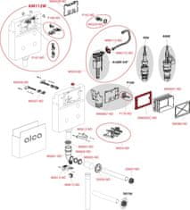 Alca Plast ALCA AM112W Basicmodul - WC nádrž pro zazdívání - Alcadrain