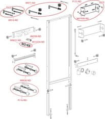 Alca Plast ALCA A107/1120 Montážní rám pro pisoár - Alcadrain