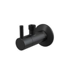 Alca Plast ALCA ARV001-BLACK "Ventil rohový s filtrem 1/2""×3/8"", černá-mat" - Alcadrain