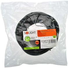 Solight flexo šňůra, 5m, 3 x 2.5mm2, gumová H07RN-F3, černá