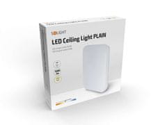 Solight LED stropní světlo Plain, 15W, 1200lm, 4000K, čtvercové, 28cm