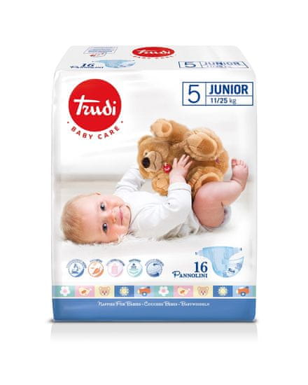 Trudi Dry Fit velikost Junior 11-25 kg 16ks