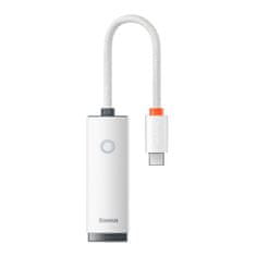 BASEUS Lite adaptér USB-C / RJ-45, bílý