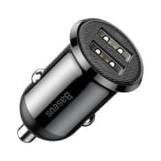 BASEUS Grain Pro autonabíječka 2x USB 4.8A, černá