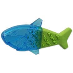 Plaček Hračka DOG FANTASY Žralok chladící zeleno-modrá 18x9x4cm 1 ks