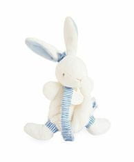 Kraftika Doudou hračka s úchytem na dudlík králíček 15 cm modrý