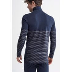 Craft Triko Merino 240 Zip LS tmavě modrá S