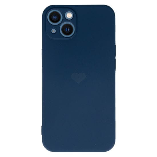 Vennus Valentýnské pouzdro Heart pro iPhone 14 Plus - tmavě modré