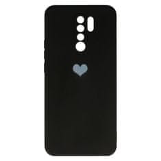 Vennus Kryt Vennus Heart Silicone pro Xiaomi Redmi 9 , design 1 , barva černá