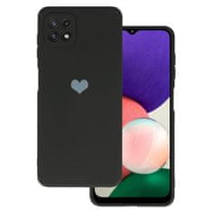 Vennus Kryt Vennus Heart Silicone pro Samsung Galaxy A22 5G , design 1 , barva černá