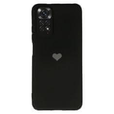 Vennus  Silikonové pouzdro se srdcem pro Xiaomi Redmi Note 11 Pro/Note 11 Pro 5G design 1 černé