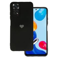 Vennus  Silikonové pouzdro se srdcem pro Xiaomi Redmi Note 11 Pro/Note 11 Pro 5G design 1 černé