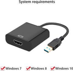 PremiumCord USB 3.0 redukce na HDMI se zvukem