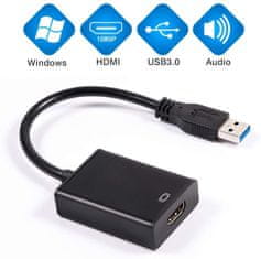 PremiumCord USB 3.0 redukce na HDMI se zvukem