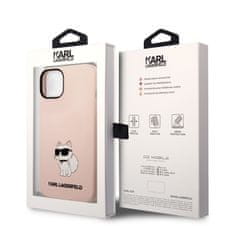 Karl Lagerfeld  Liquid Silicone Choupette NFT Zadní Kryt pro iPhone 14 Plus Pink