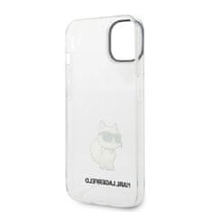 Karl Lagerfeld  IML Choupette NFT Zadní Kryt pro iPhone 14 Plus Transparent