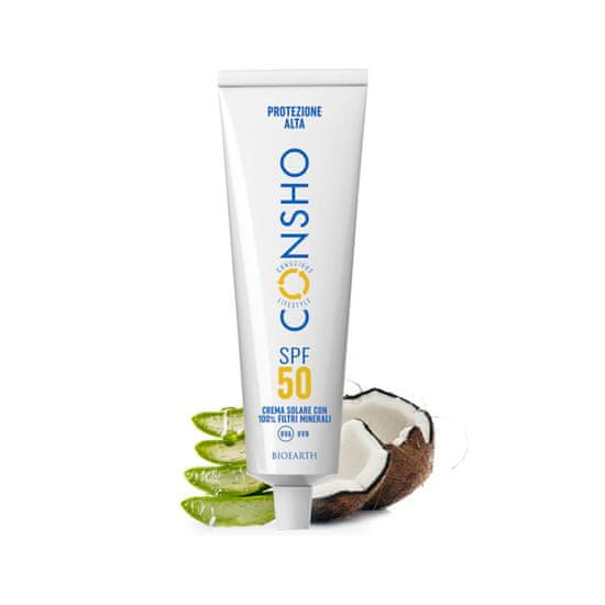 Bioearth CONSHO Opalovací krém SPF 50 100% minerální filtr 100ml