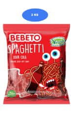 Bebeto  kyselé želé špagety Cola 80g (2 ks)