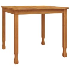 Greatstore Zahradní jídelní stůl 85 x 85 x 75 cm masivní teak